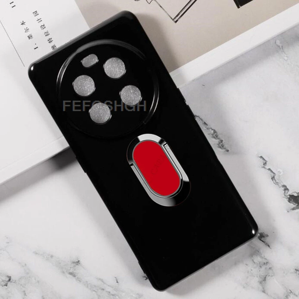 Premium 6.67” Back Ring Holder TPU Soft Silicone Phone Case, Enhanced Grip & Protection