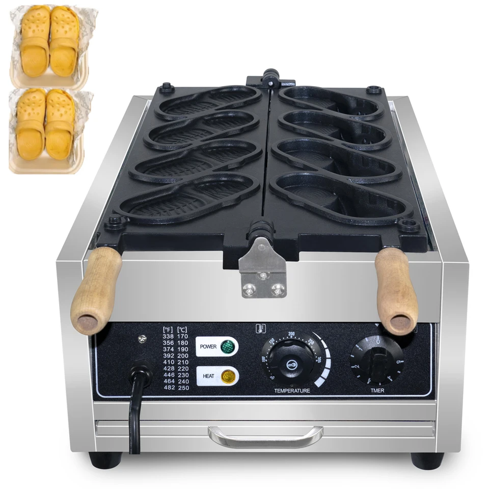 HPH2O クロックス型電気ワッフルメーカー ノンスティックコーティング