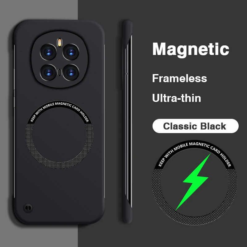 Frameless Magnetic Slim Hard PC Phone Case - Original Back Protection Cover