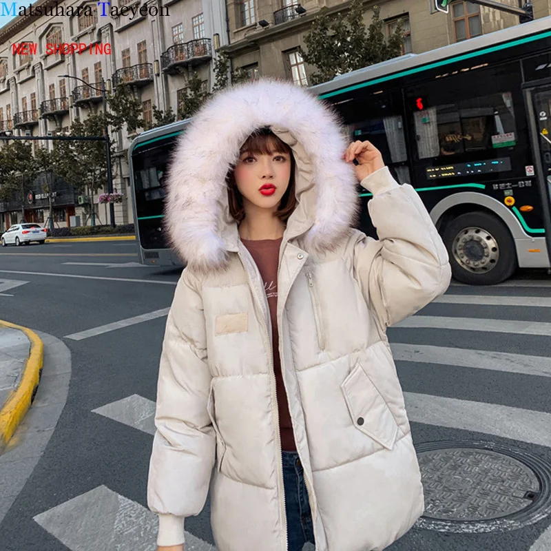 2024 Winter Fashion Parka Hooded Coat Jacket Women  Windproof Thick Warm Coat Ultra Light Women's  Korean Loose Jacket Wholesale