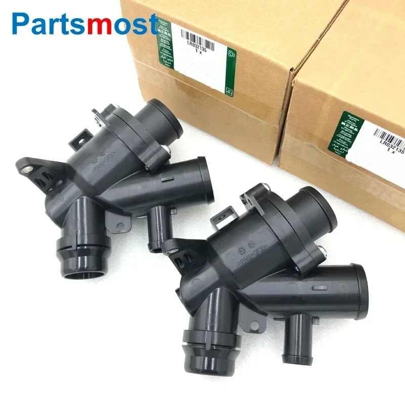 LR035124 LR032135 AJ812976 3.0 V6 5.0 V8 Petrol Coolant Thermostat Housing for LAND ROVER Discovery 4 Range Rover RR Sport Velar