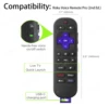 Silicone Protective Case for Roku Voice Remote Pro 2nd Edition RCB1R /RCOS1 Protection Cover for Roku Streaming Remote Control 2