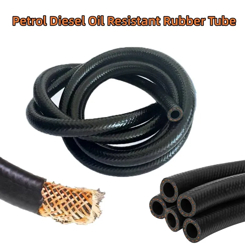 Tube de tuyau en caoutchouc résistant à l'huile, essence Diesel, Flexible, haute pression, tuyau d'injection de carburant Automobile, ID 4-38mm, 1-10M