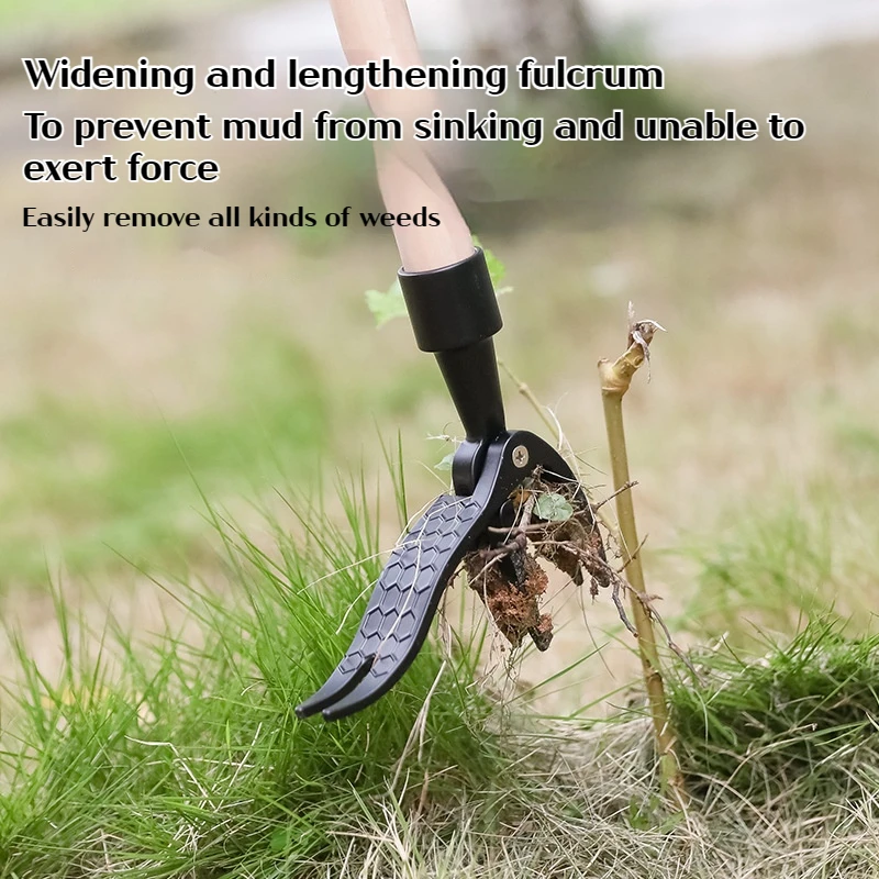 1 Set, No Bending, Standing, Manual Foot Stepping Lawn Mower, Garden Weeding and Rooting Machine（Handle Not Included） 3