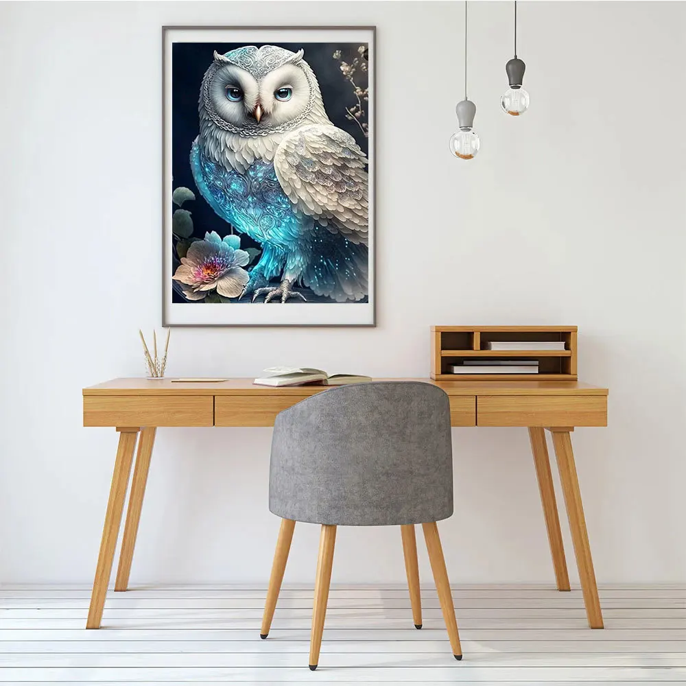 HUACAN Animal Diamond Painting New Collection 2023 Owl Full Square Round  Mosaic Flower Paintings For Interior - AliExpress