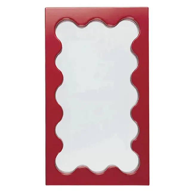 Scalloped rectangle mirror