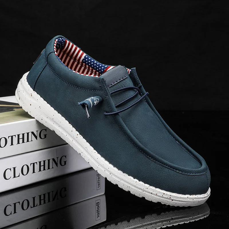 Men Loafers Slip-On Canvas Lightweight Breathable Non Slip