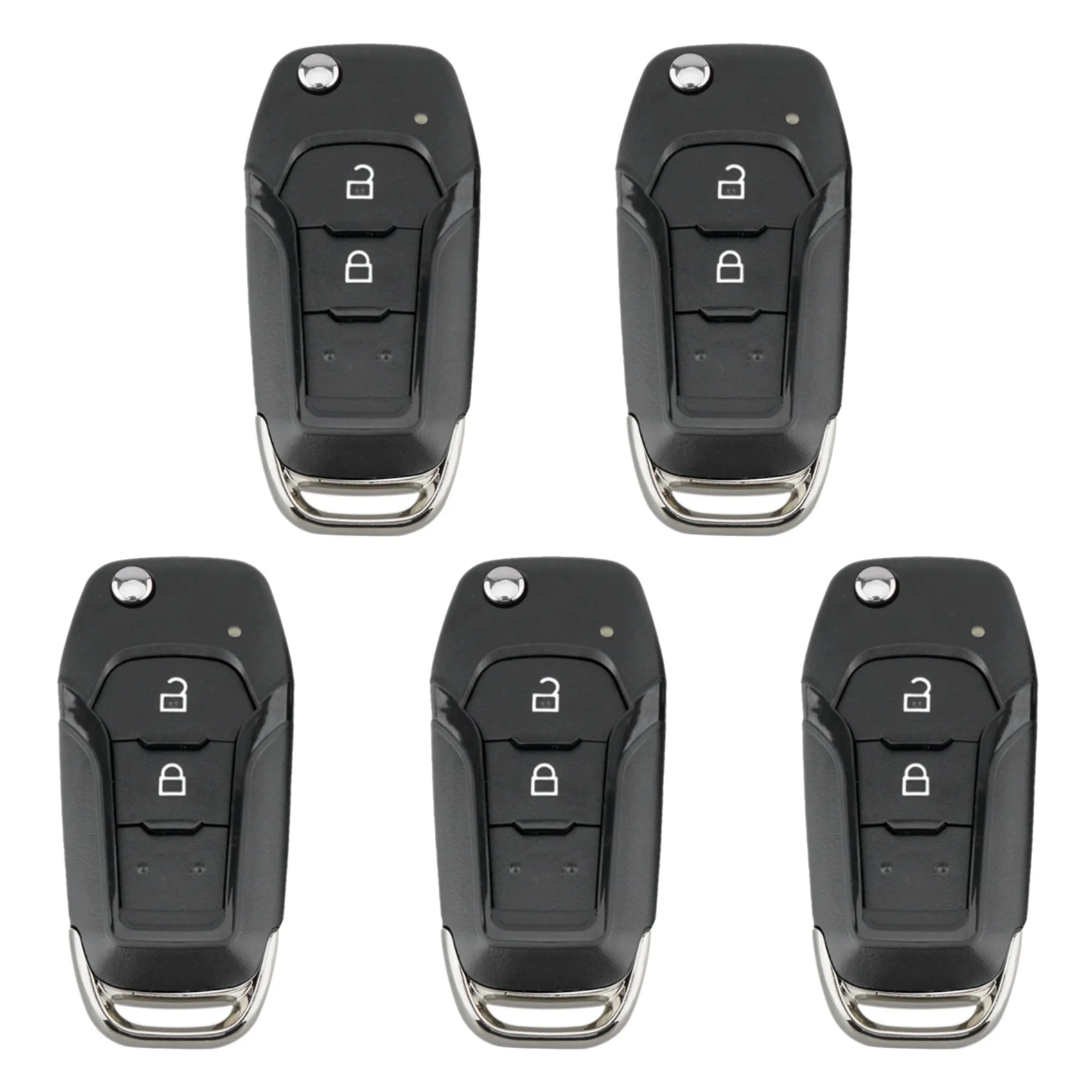 

5X Car Smart Remote Key 2 Button 433Mhz Fit for Ford Ranger F150 2015 2016 2017 2018 Id49 Pcf7945P Eb3T-15K601-Ba