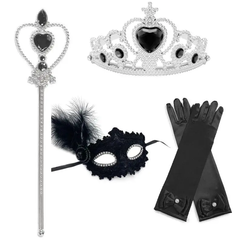 Wednesday Wig For Kids Halloween Wednesday Addams Black Braids Synthetic Hair Cosplay Accessories Crown Necklace Headdress Suit Hair Accessories Cosplay Necklace Anime Cosplay Wigs