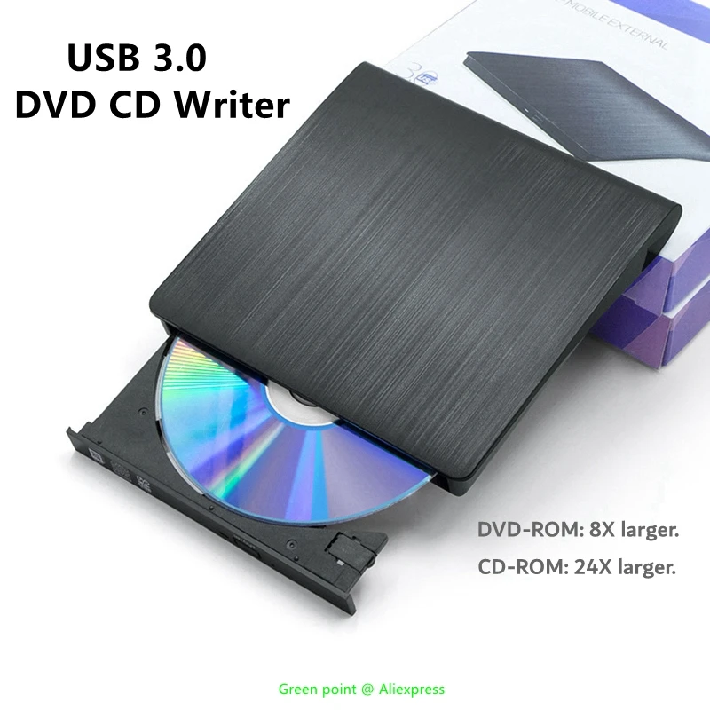 Neutral Usb 3.0 Slim Tray Type External Mobile Cd/dvd Drives Writer