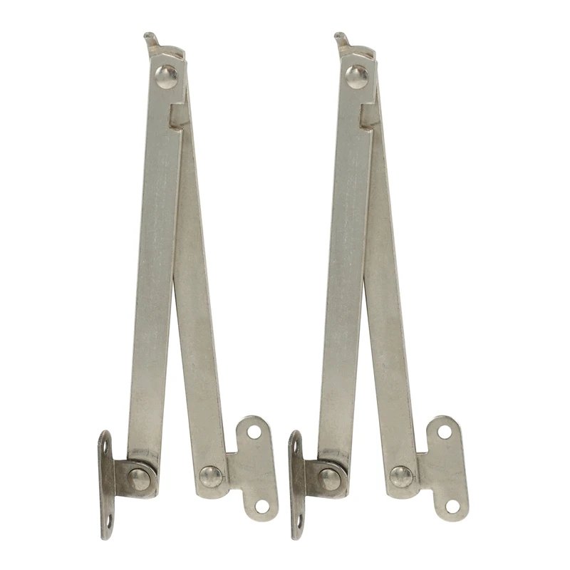 

2X Furniture Cupboard Door Front Desk Foldable Lid Support Hinge Stay