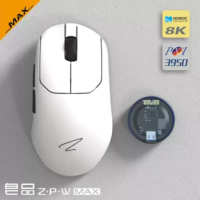 Zaopin ZPW MAX 8K E-sports Gaming Mouse Wireless Bluetooth Tri