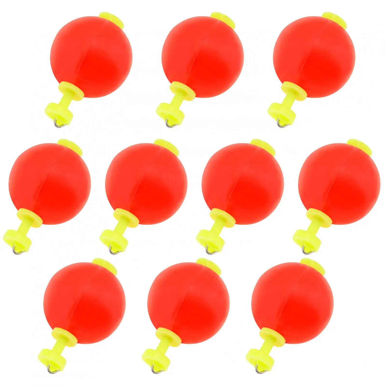 10pcs Floats EVA Foam Snap Quick Installation on Floats Round Fishing Bobber Spring Buckle Float fishing tackle fishing float fishing floats fishing bobber fishing buoy