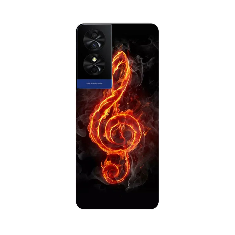Colorful Leaves Flower Painted Soft Silicone Phone Case Cover - Bumper Protection Design