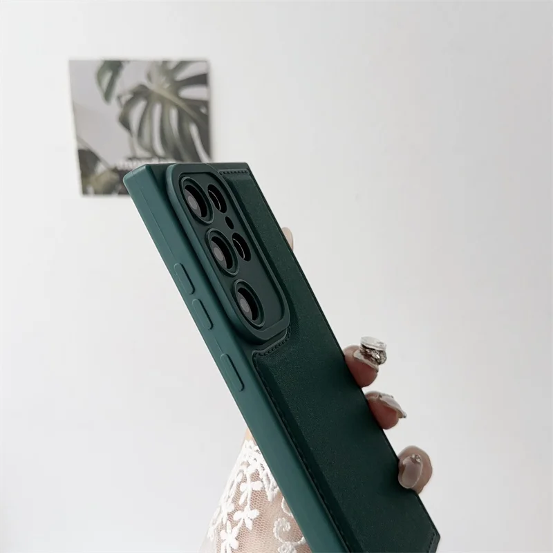 Étui de téléphone en cuir de luxe pour Samsung Galaxy A53 A73 A33 A23 A13 A03S A52 A12 A32 A51 A71 A52S Coque arrière en silicone TPU souple_voghion.com