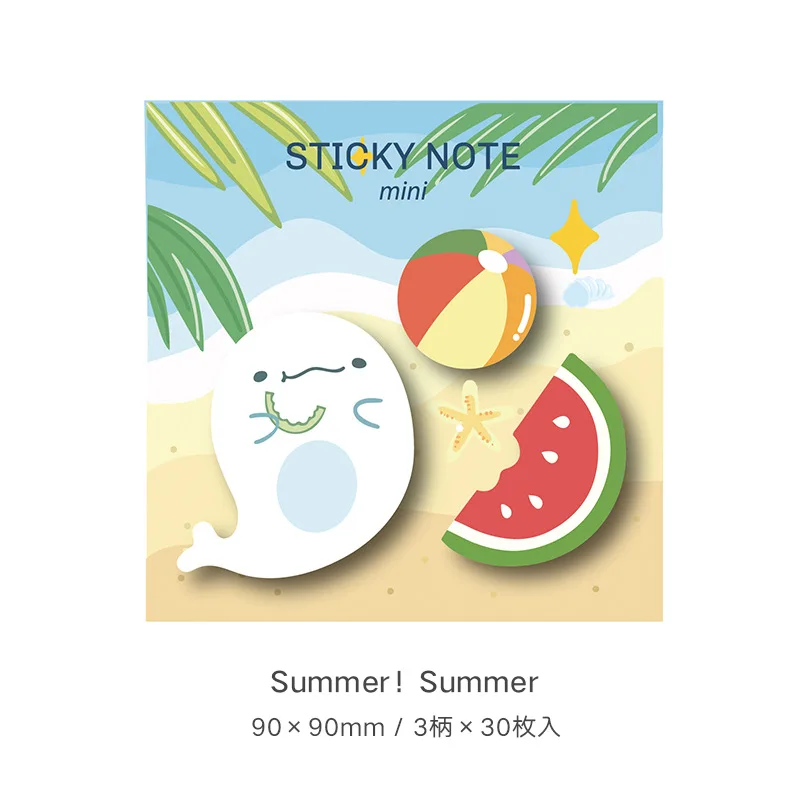 Korean Cute Cartoon Shaped Sticky Notes Collection