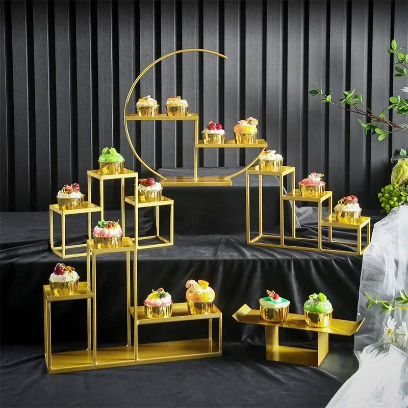 Minimalist Dessert Stand Multi-Functional Cake Display Holder For Wedding et Birthday Party Afternoon Tea Table Decoration