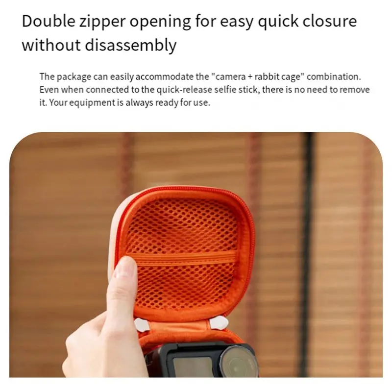 DJI Action6용 B68C 휴대용 가방-보호 커버, 하드 쉘 보관 케이스, 브이로그 카메라 액세서리 A