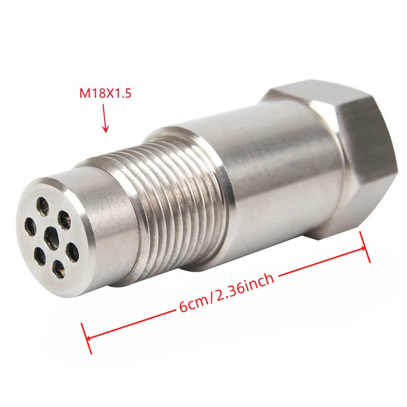 Universal  Stainless Steel SS304 Check Engine Light CEL mini catalyst O2 Sensor Spacer Adapter  M18X1.5 4