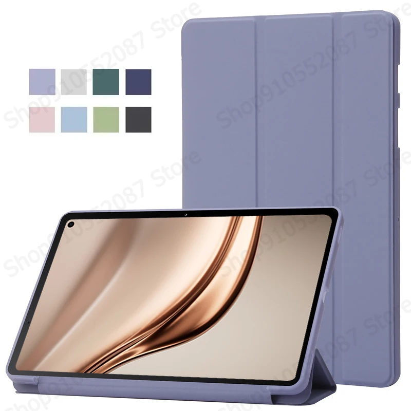 Premium Trifold PU Leather Soft Back Stand Tablet Cover in Elegant Design