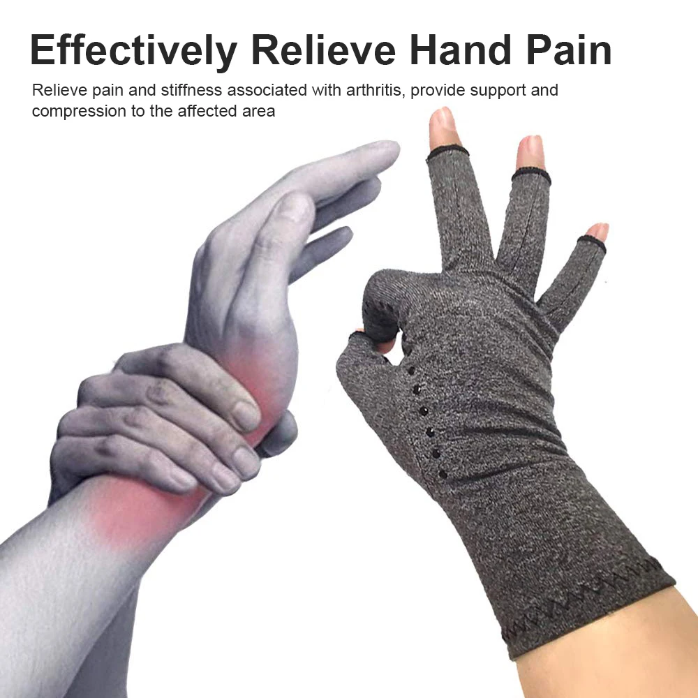 Compression Arthritis Gloves Joint Pain Relief Brace Cycling Gloves Compression Wrist Support Therapy Wristband 1Pair fingerless gloves compression gloves wrist brace wrist guard wrist support band wrist support wrist sweatband wrist straps