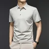 TFETTERS Brand 2025 Summer Designer T Shirt Men Short Sleeve Turn Down Collar Anti-wrinkle Soft Men Tshirt for Man Clothes 3