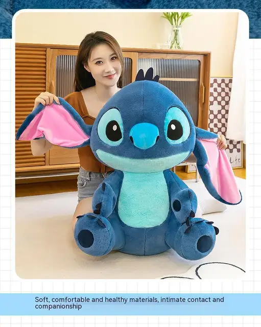 Disney Lilo & Stitch Plush Toys Doll Cartoon Sitting Stand Stitch Stuffed  Soft Pillow Comforting Decorate Kids Birthday Gifts - AliExpress