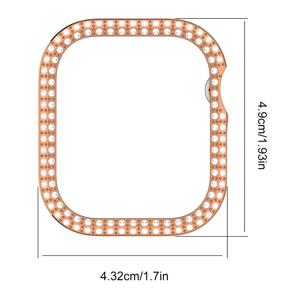 Diamond Watch Case for iWatch S10 Protective Case Anti-Scratch Watch Screen Protector Cover for Apple Watch Series 10 42MM/46MM