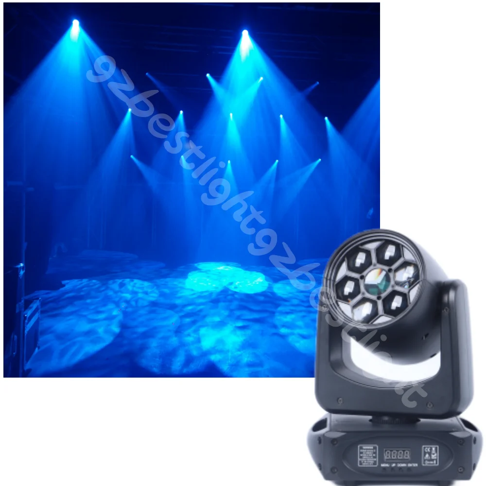 

Twisting Bees Eyes 6x25w LED Beam Spot 4in1 Rgbw Moving Head Light Lyre DMX Control Sound Activated Stage Lighting Dj Event