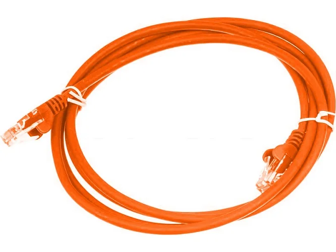 Кабель патч-корд U/UTP 5e кат. 5м. Lanmaster LAN-PC45/U5E-5.0-OR RJ45 - 4 пары оранжевый LSZH | Компьютеры
