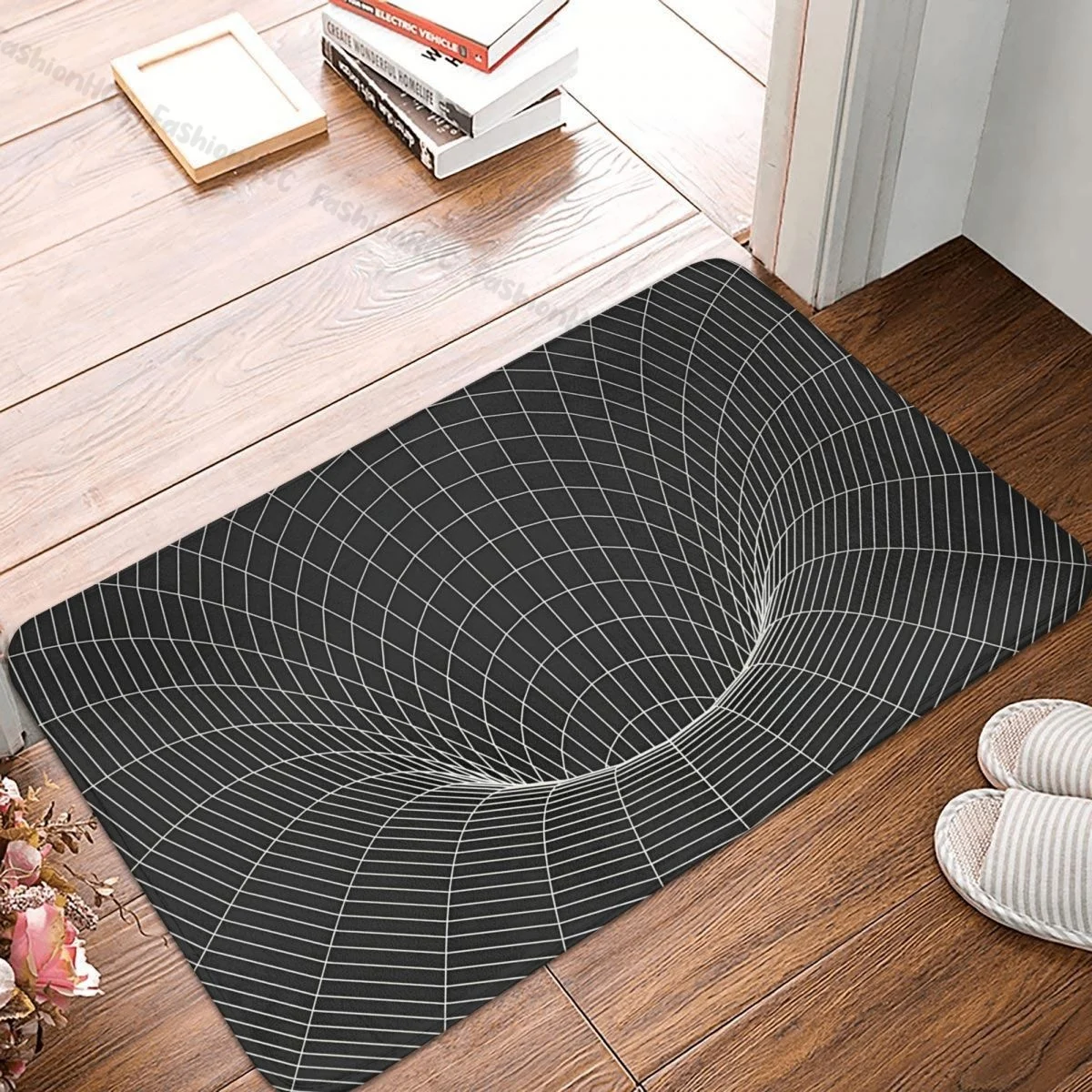 

3D Hole Three Dimensional Simulation Kitchen Non-Slip Carpet Event Horizon Bedroom Mat Entrance Door Doormat Home Decor Rug