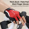 WEST BIKING Summer Mountain Bike Gloves Men's Cycling Fingerless Gloves Shock-Absorbing Palm Pad MTB Half Finger Enduro Gloves 2
