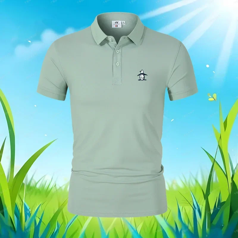 Men's Polo Shirt Summer Short Sleeved T-shirt Polo Collar Fashion Top Trendy Business