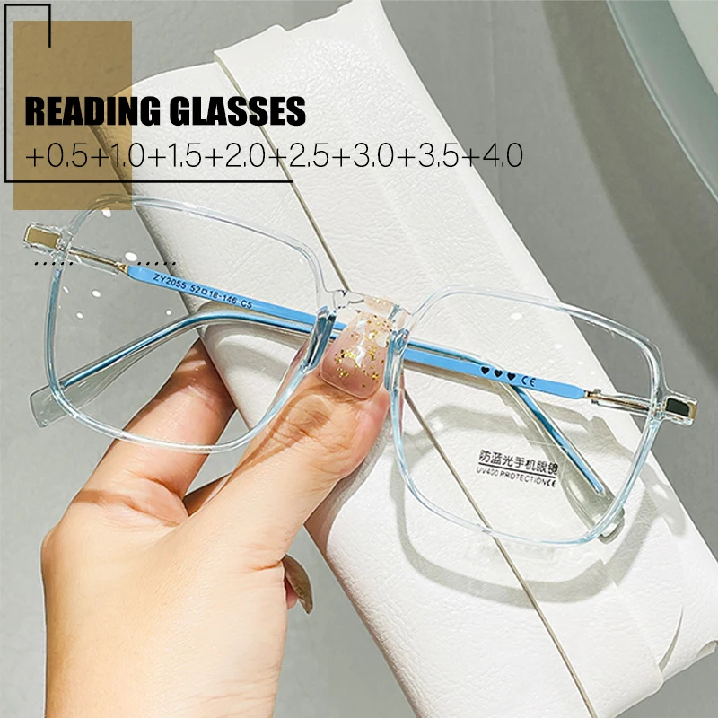 2023 Reading Glasses Anti Blue Light Presbyopia Eyewear High definition