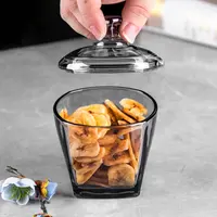 Glass Storage Jar Tea Coffee Tins Bottle Nut Dried Fruit Tanks Modern Home Kitchen Snack Cookie Candy Jars Box Storage Container 2