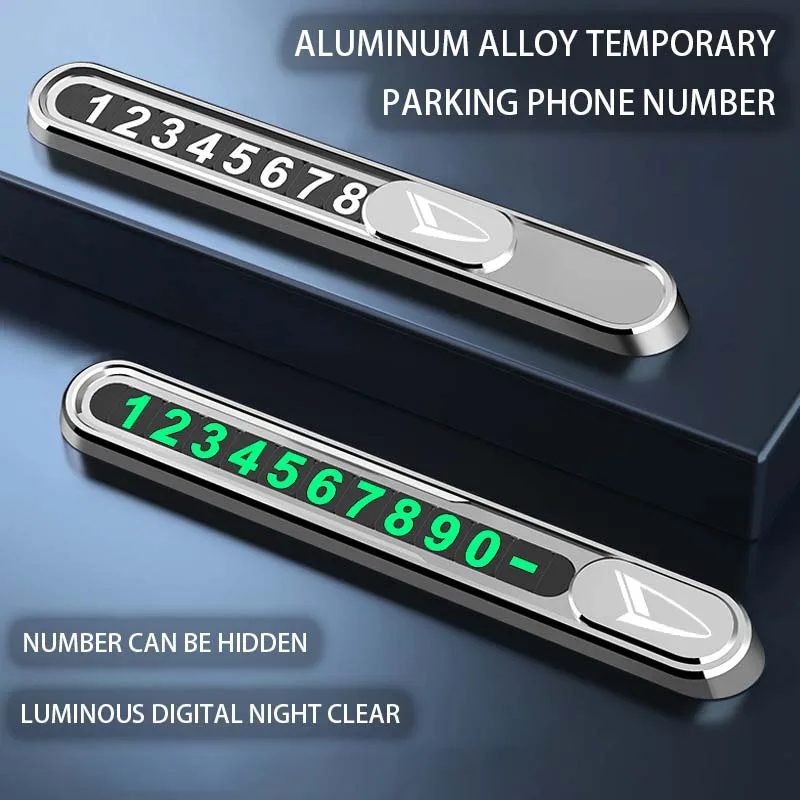 

Car Tijdelijke Parkeerplaat Telefoon Nummerplaat Metaal Voor For Daihatsu Mira Seron2 Zonne Daihatsu Hijet Truck Accessories