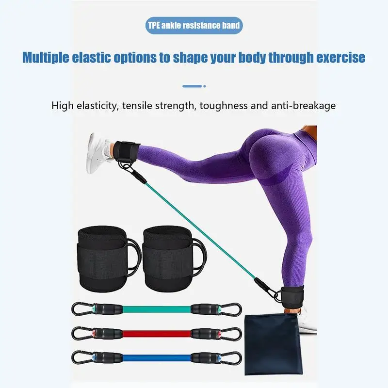 Ankle Bands For Working Out Resistance Bands For Leg Butt Training Legs Resistance Bands With Ankle Strap For Butt & Hip