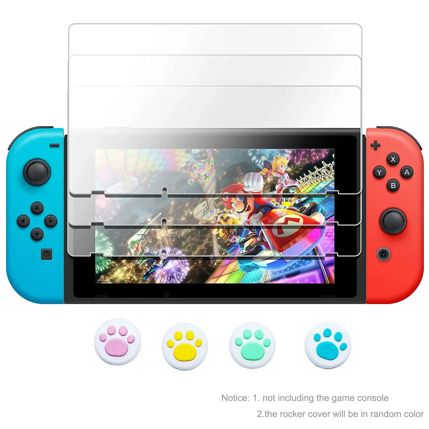 

3PCS Screen Protector for Nintendo Switch/Switch Oled Accessories NS Tempered Glass Film 9H Hardness Glass for Nintend Screen