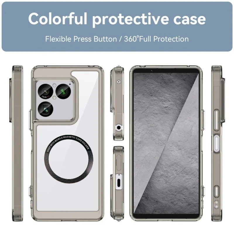 Luxury Slim Transparent Shockproof Phone Case with Lens Protection