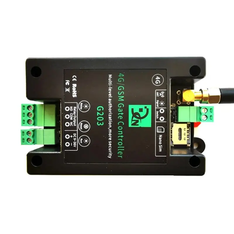 GSM 4G LTE 액세스 컨트롤러 SMS 앱 원격 제어 자동 슬라이딩 스윙 도어 오프너용 온/오프 릴레이 스위치