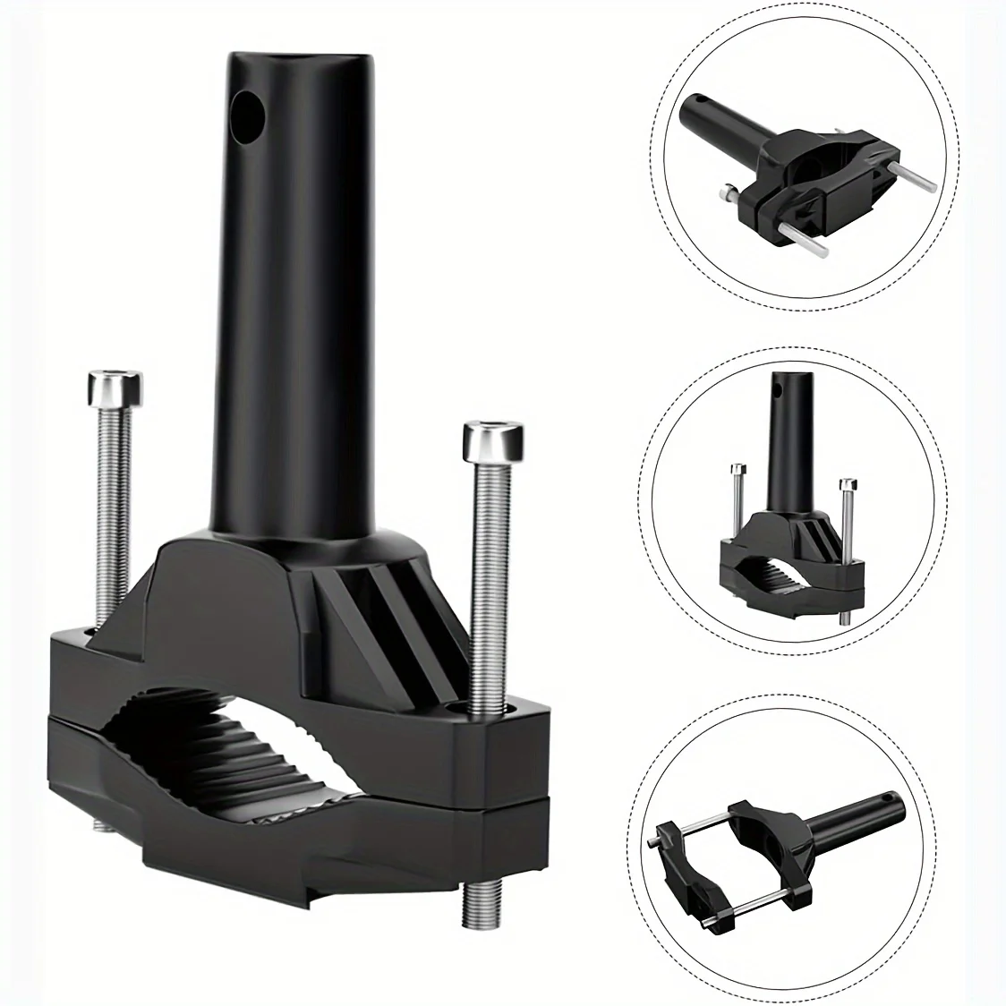 Motorcycle Spotlight Bracket Front Fork Lamp Mount Pole Brackets Headlight Mounting Holder Extension Tube Clamp