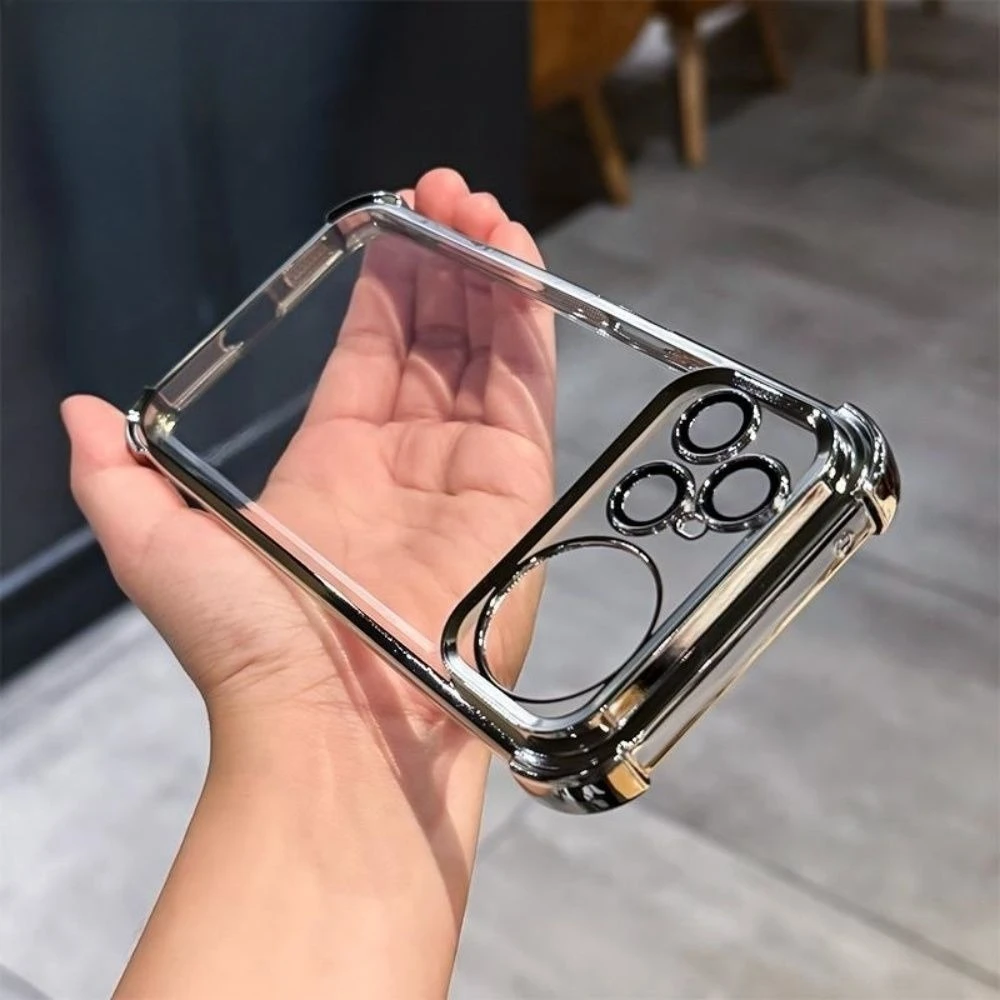 Fashionable Electroplated Transparent Anti-slip Shockproof Phone Case