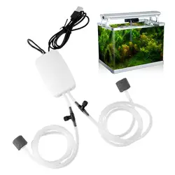Whisper - Quiet USB Aquarium Aerator: Portable Oxygen Enrichment Pump (WHITE)