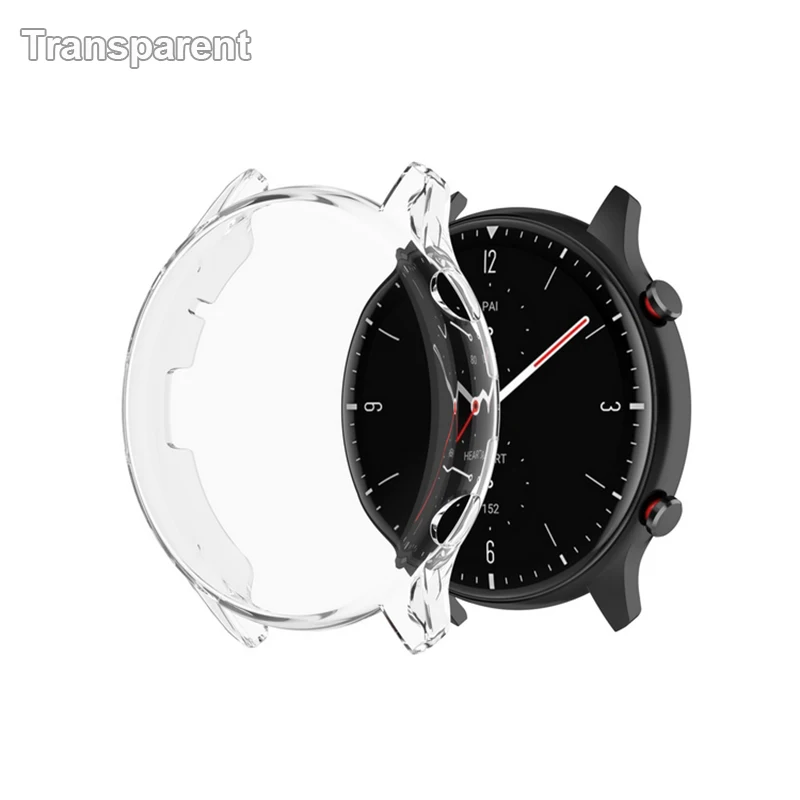 Premium Amazfit GTR Case Protector with Screen Film - Durable TPU Shell Protection Cover Accessories