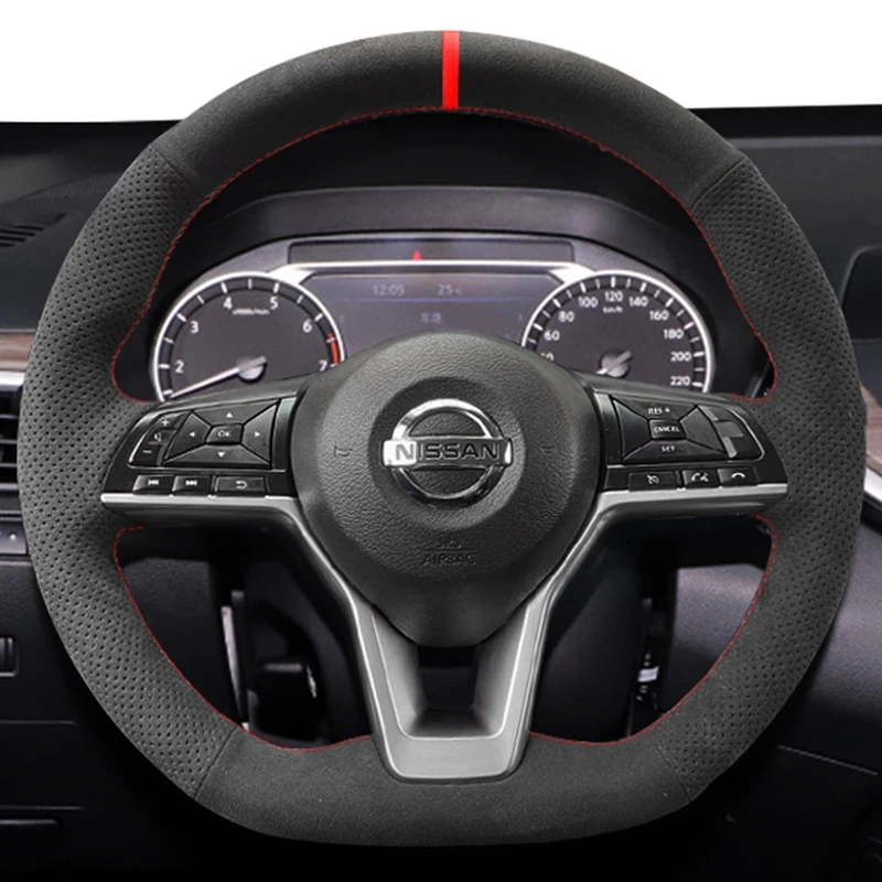 

Custom Car Steering Wheel Braid Cover Soft Suede 100% Fit For Nissan X-Trail 2017-2019 Qashqai 2018 Rogue (Sport) 2017-2019