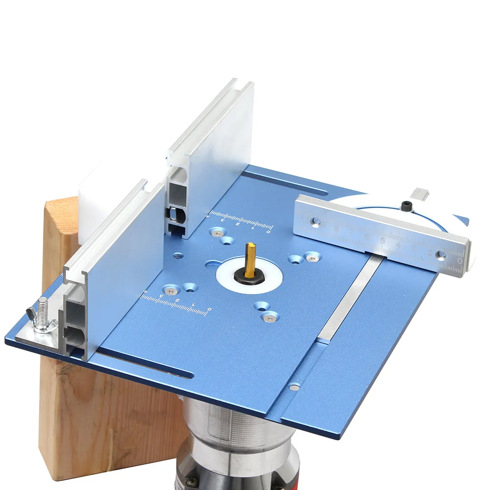 

C8 Engraving Machine Inverted Plate Set Aluminum Alloy Milling Surface Plate with Backrest Push Ruler Woodworking Accessory