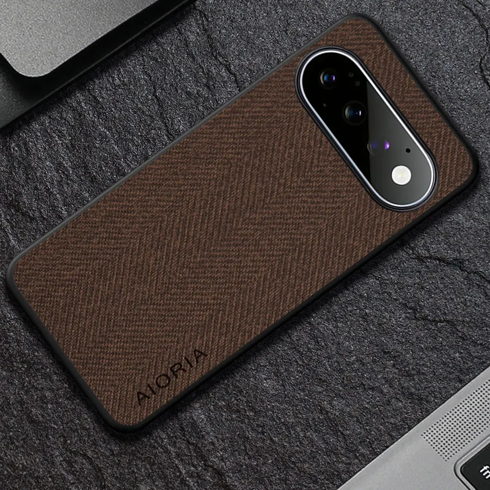 Luxury Textile Leather Skin Soft Case for Google Pixel 11 Pro XL