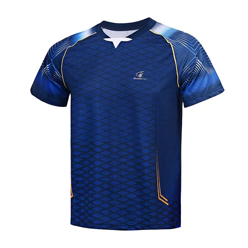 DOUBLE FISH Table Tennis Competition Training Uniform Quick Drying and Breathable sport t shirt badminton table tennis clothes set