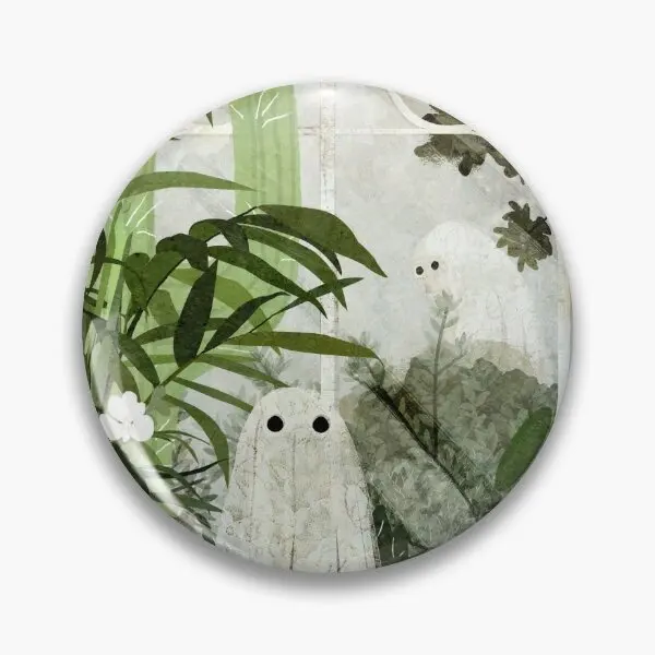 

There Is A Ghost In The Greenhouse Again Soft Button Pin Lapel Pin Clothes Cartoon Decor Funny Creative Fashion Gift Badge