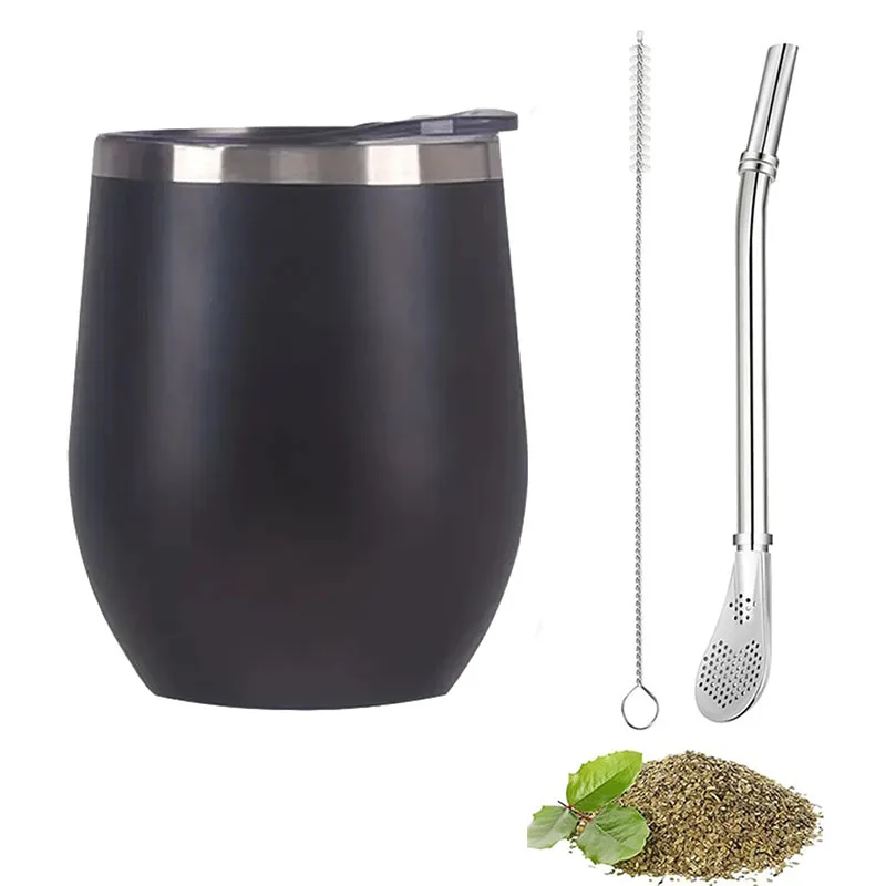 طقم يربا ماتي (المتة) من الستانلس ستيل يحتوي على 3...